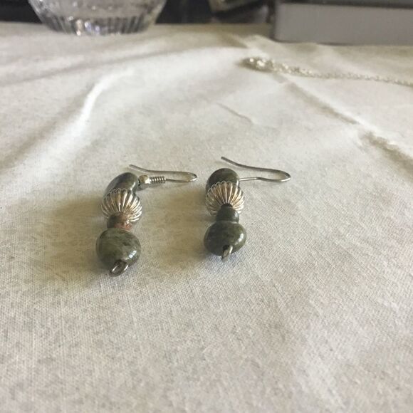 Natural Unakite Earrings NWOT - Picture 6 of 7